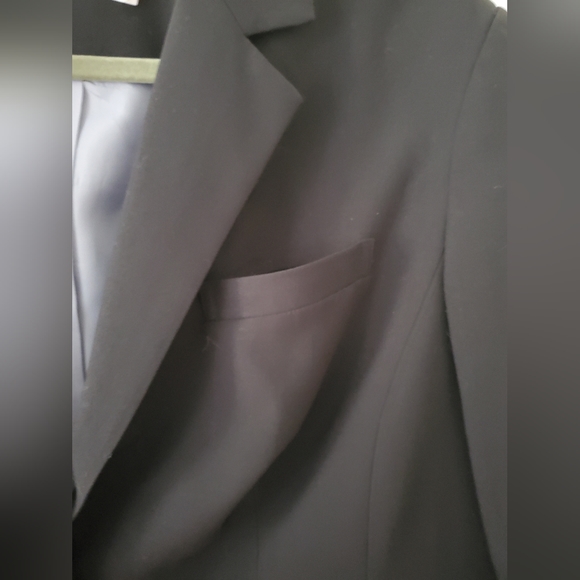Calvin Klein Women's Black 2 Button Lux Blazer Lined Size 14W - Picture 9 of 12